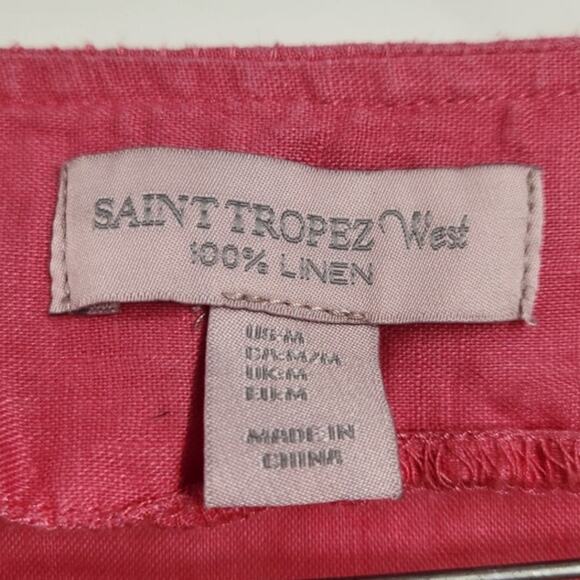 Saint Tropez West 100% Linen Top - Women's Size Medium - Picture 2 of 3